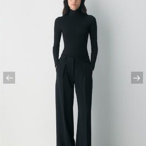 Elegant Black Women's Wide-Leg Pants